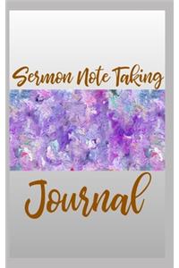 Sermon Note Taking Journal