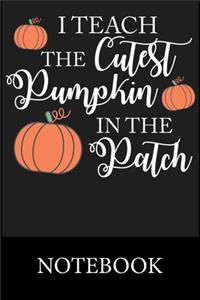 I Teach The Cutest Pumpkins In The Patch Notebook