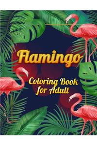 Flamingo Coloring Book for Adults