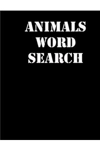 animals word search