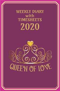 Weekly Diary with TimeSheets 2020