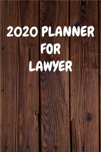 2020 Planner for Lawyer