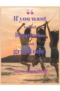 , If you want to find happiness, find gratitude. Steve Maraboli