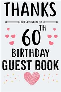 60th Birthday Guest Book