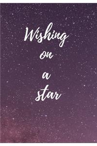 Wishing on a star.