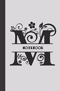 M Notebook letter