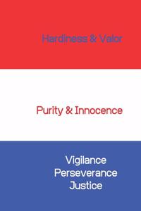 Hardiness Valor Purity Innocence Vigilance Perseverance Justice