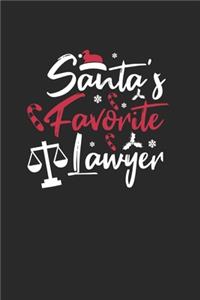 Christmas Santa's Fave Lawyer Notebook