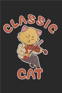 Violin Music Cat Notebook