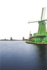 Cool Green Dutch Windmill in The Netherlands Journal