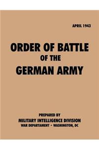 Order of Battle of the German Army, April 1943