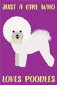 Gift Notebook for a Poodle Lover, Blank Lined Journal