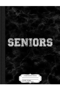 Distressed Seniors Graduation Composition Notebook