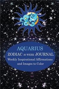 Aquarius Zodiac 30 Week Journal