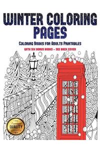 Coloring Books for Adults Printables (Winter Coloring Pages)