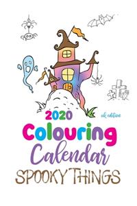 2020 Colouring Calendar Spooky Things (UK Edition)