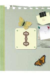 Monogrammed I Dot Grid Bullet Journal