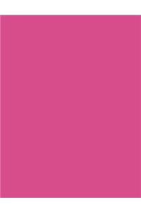 Fuchsia 101 - Narrow Lined Notebook with Margins - 8.5X11