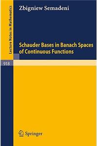 Schauder Bases in Banach Spaces of Continuous Functions