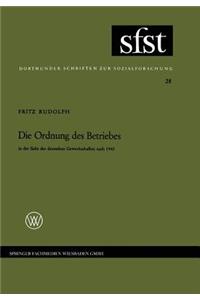 Ordnung Des Betriebes