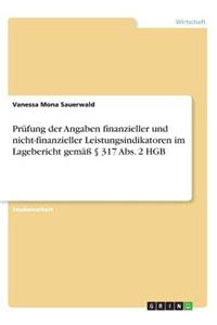 Prüfung der Angaben finanzieller und nicht-finanzieller Leistungsindikatoren im Lagebericht gemäß § 317 Abs. 2 HGB