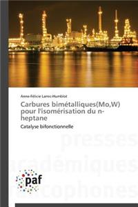 Carbures Bimétalliques(mo, W) Pour l'Isomérisation Du N-Heptane