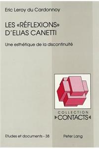 Les «Réflexions» d'Elias Canetti