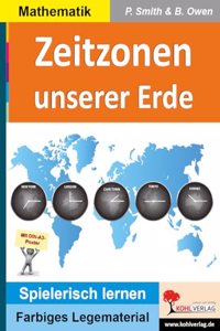 Zeitzonen unserer Erde: Montessori-Lege- & Lernmaterial