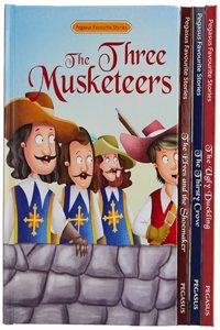 Pegasus Set of 4 Favourite Stories for Bedtime |The Thirsty Crow, Three Musketeers, Ugly Duckling, Elves and the Shoemaker