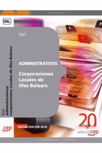 Administrativos Corporaciones Locales de Illes Balears. Test