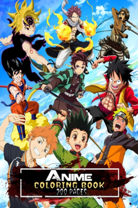 Anime Coloring Book 200 Pages