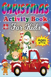 Christmas Activity Book for Kids Ages 8-12