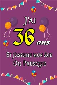 J'ai 36 ans et j'assume mon âge ou presque joyeux anniversaire