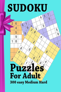 Sudoku puzzles For Adult 300 Easy Medium Hard
