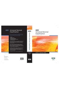 Udc - Universal Decimal Classification. Standard Edition , 2 Volume Set