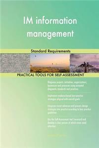 IM information management Standard Requirements