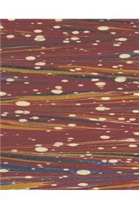 School Composition Book Abstract Old Fashioned Marbleized Design