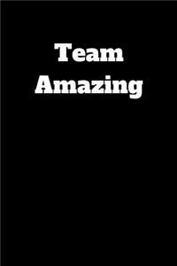 Team Amazing: Funny coworker journal, funny office gift (6 x 9 Lined Notebook, 110 pages)