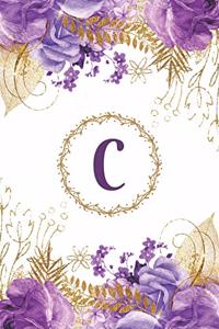 Plan on It Undated 12 Month Weekly Calendar Planner - Personalized Letter C