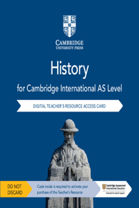 Cambridge International as Level History Digital Teacher's Resource Access Card