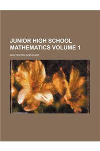 Junior High School Mathematics Volume 1