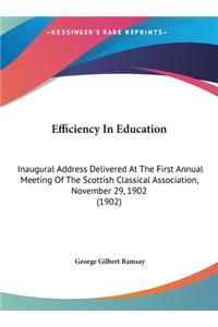 Efficiency in Education