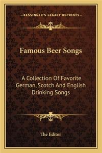 Famous Beer Songs