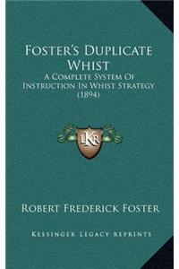 Foster's Duplicate Whist