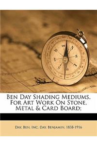 Ben Day Shading Mediums, for Art Work on Stone, Metal & Card Board;
