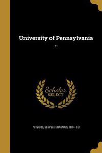 University of Pennsylvania ..