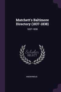 Matchett's Baltimore Directory (1837-1838)
