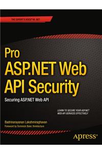 Pro ASP.NET Web API Security