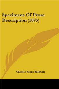 Specimens Of Prose Description (1895)