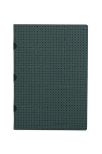 Grey on Black / Grey on Black (set of two) A5 Lined Notebooks